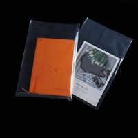 Sac de rangement transparent pour notes auto-adhésives Sac auto-scellant en plastique givré Sac à bouche plat auto-adhésif PE avec votre logo