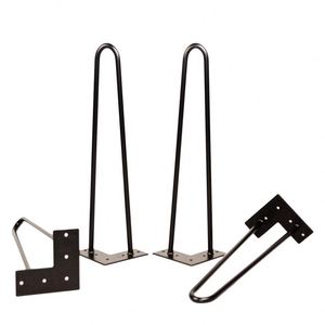 Wekis Home Modern <b>Metal</b> Hairpin <b>Leg</b> for Furniture for Coffee Tables Dining Kitchen Hotel Living Room Home Office Use - Product Image 1