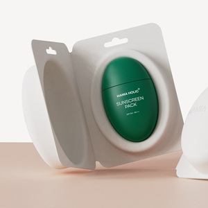 [REVATION] cosmetic sunscreen pulp cushion insert package paper mold biodegradable Molded Pulp Cosmetic <b>Packaging</b> <b>Design</b> - Product Image 1