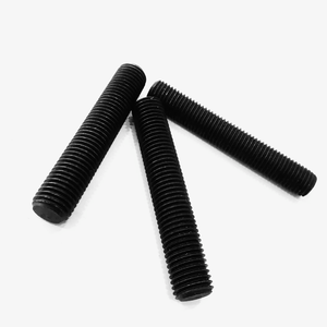 Tige filetée en acier au carbone haute résistance DIN975, finition noire, zinguée, livraison rapide pour le marché vietnamien - Product Image 1