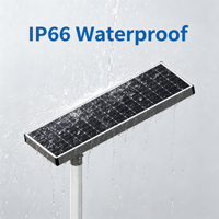 Farola LED Solar DC, IP66, Certificación CCC, CE, RoHS, Batería Lifepo4, Aluminio, Garantía de 5 Años, para Carreteras, Jardines, Paredes, 60W