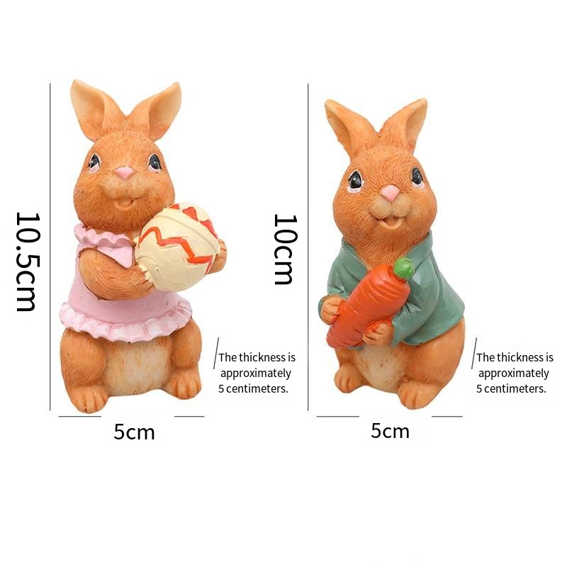 Une paire de lapins bruns