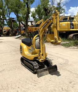 Mini-excavatrice sur chenilles Komatsu PC01 d'occasion, 0,1 tonne, composants hydrauliques japonais, pompe à engrenages Kawasaki, testée et inspectée, à vendre - Product Image 3