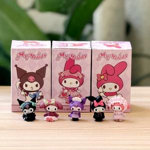 Figuras de Juguete Kawaii Sanrios, <span class=keywords><strong>Kuromi</strong></span>, <span class=keywords><strong>My</strong></span> <span class=keywords><strong>Melody</strong></span>, Cinnamoroll, Figuras de Acción de Dibujos Animados, Lindas Figuras de Juguete para Niños - Product Image 6