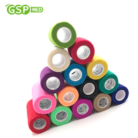 Bandage cohésif multicolore non tissé 5cm*4.5m, bandage imperméable à déchirure manuelle, bandage cohésif de premiers secours, bandage médical cohésif