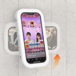 Support mural adhésif flexible et antidérapant 360° pour téléphone portable, étanche et anti-buée, compatible iPad, pour salle de bain et maison - Product Image 3