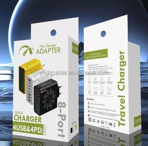 New PD USB <b>C</b> 4usb+4type-<b>c</b> Fast Charging PD Wall Mobile Phone <b>Adapter</b> for IPhone16 15 14 Pro Xiaomi - Product Image 6