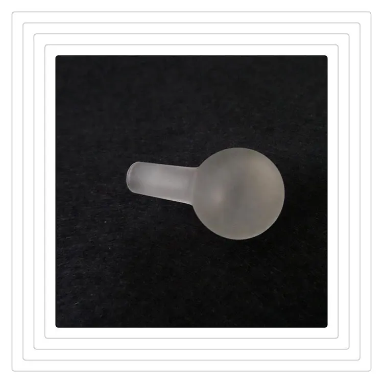 Customized Heat Resistant Hollow ball Blowing shape end BET sample quartz glass bubble pipe