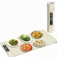 Tapis chauffant pour aliments rectangulaire classique en silicone et aluminium écologique avec contrôle de température réglable électriquement
