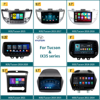 Autoradio Android 7 pouces KLYDE DSP TPMS 1 an pour Ix35 Tucson 2015, navigation GPS, commande au volant, caméra de recul AHD