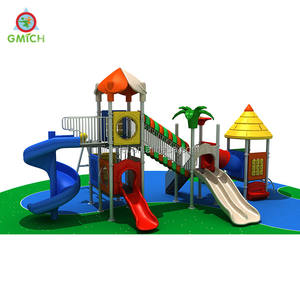 منطقة لعب مفتوحة في حديقة المدينة بأبعاد وألوان مخصصة، معدات ملعب للأطفال مع زحليقة بلاستيكية، ساحة لعب خارجية - Product Image 6