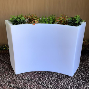 Nouveaux pots <span class=keywords><strong>de</strong></span> jardin et jardinières LED à changement <span class=keywords><strong>de</strong></span> couleur RVB, grands pots à fleurs d'extérieur en plastique blanc <span class=keywords><strong>de</strong></span> luxe, illuminés et <span class=keywords><strong>lumineux</strong></span> - Product Image 3