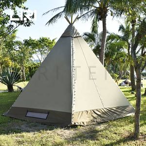 Tente <span class=keywords><strong>Tipi</strong></span> <span class=keywords><strong>Tipi</strong></span> indienne de Camping de luxe pour adultes, imperméable pour 6 personnes, plein air, famille, <span class=keywords><strong>Tipi</strong></span> avec <span class=keywords><strong>lit</strong></span> - Product Image 3