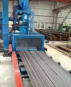 Liên tục thanh thép shotblasting gỉ Loại bỏ máy/Thép Cây bắn nổ mìn thiết bị nhà Máy Giá để bán - Product Image 2