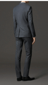 ชุดสูทผู้ชายทรงสลิมฟิต<span class=keywords><strong>3</strong></span>ชิ้นกระดุมชุดสูททักซิโด้เสื้อแจ็คเก็ตกระดุมแถวเดียว - Product Image 2