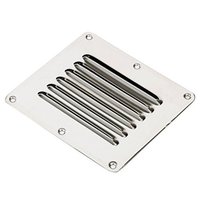 Grille d'aération à persiennes estampillée en acier inoxydable 304 de qualité marine, accessoires de bateau, pièces de rechange multi-tailles pour yacht et quincaillerie marine