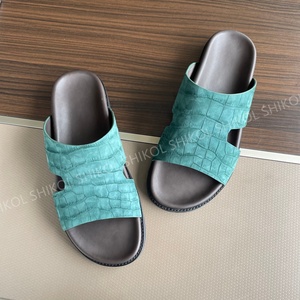 SHIKOL özel arapça sandalet kahverengi egzotik erkekler slaytlar el yapımı arap terlik İtalyan en kaliteli gerçek deri erkekler arapça sandalet - Product Image 6