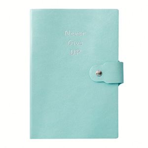 สมุดโน้ตหลายสีขนาด A5 ปกหนัง PU สำหรับนักเรียน สมุดจดบันทึก สมุดคำศัพท์ สมุดออฟฟิศ แบบแมคคารอน ปิดด้วยแม่เหล็ก 100 แผ่น - Product Image 4