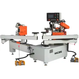 HICAS New Automatic Double Arm PVC Tape Contour Edge Bander MDF Production Trimmer Machine With Reliable Motor And PLCT