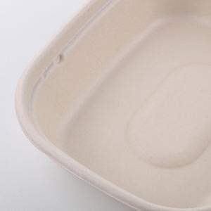 Assiettes jetables en sachet de canne à sucre biodégradable imprimé sur mesure, boîte de hamburger, bol avec pulpe de couvercle - Product Image 5