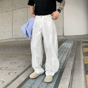 Pantalones <span class=keywords><strong>Cargo</strong></span> Negros de Mezclilla de Alta Calidad, Estilo Holgado y Duradero, para Hombre y <span class=keywords><strong>Mujer</strong></span> - Product Image 2