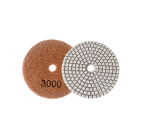 Disques de polissage diamantés humides de 4 pouces, personnalisés OEM pour le ponçage du béton, du marbre et du granit