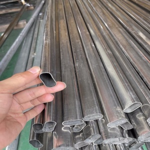 Tubo Ovalado Plano de Acero 15x30mm Negro/Plateado FGA, Barra para Colgar Ropa en Armarios y Guardar Ropa - Product Image 6