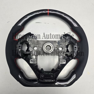 Nouveaux produits : Volant perforé en cuir et fibre de carbone avec surpiqûres rouges pour Honda Accord 8e génération et Crosstour - Product Image 4