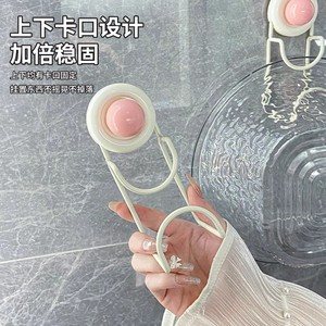 Suction Cup Basin Hook Curved Single Hook 1-3kg Load Bathroom Storage No <b>Drill</b> Installation - Product Image 2