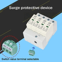 Parafoudre triphasé LEI HAO 4P 60kA, protection contre les surtensions CC, dispositif de protection contre les surtensions CA, modulaire avec indicateur visuel