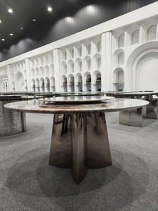 <span class=keywords><strong>Mesa</strong></span> <span class=keywords><strong>cuadrada</strong></span> de piedra de lujo Muebles de piedra personalizados de primera calidad <span class=keywords><strong>para</strong></span> mesas de comedor elegantes <span class=keywords><strong>para</strong></span> hoteles y hogares Fabricante superior - Product Image 4