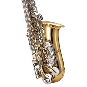 De Boa Qualidade Saxofone Alto Chinês Para Venda Gold Music Instrument Saxofone profissional bE ALTO