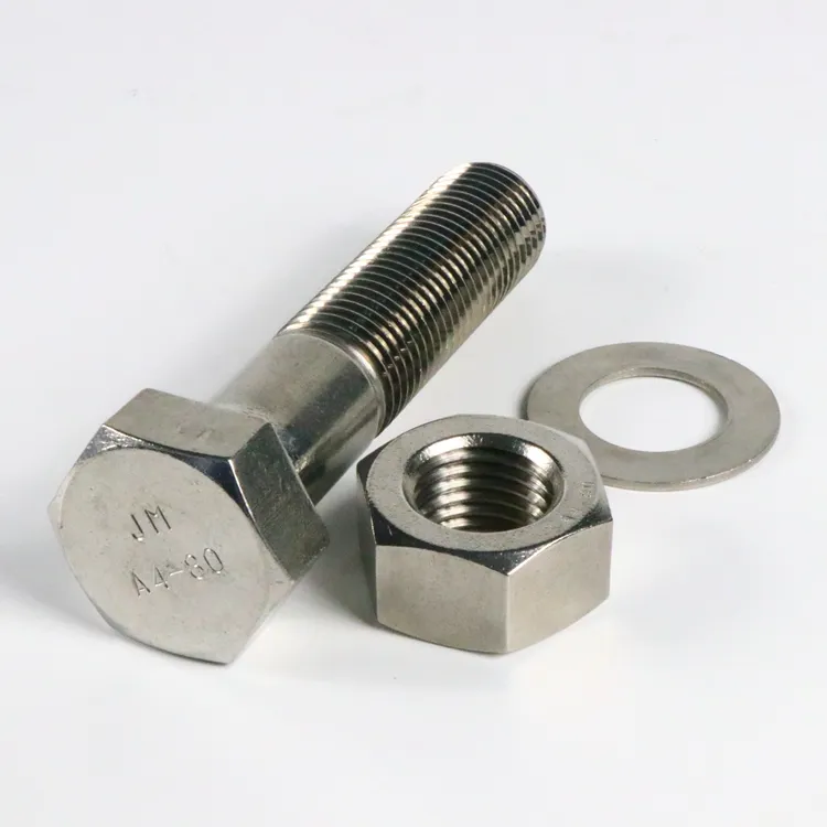 stainless steel bolts grade a4-70 hex bolt and nut