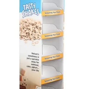 Customized Supermarket Display Stand for Candy <b>Bars</b> <b>Snack</b> Chocolate Cookie PP Material Cardboard Floor Cutting Processing - Product Image 4