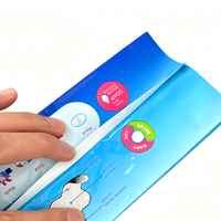Sachet d'emballage métallisé haute barrière pour serviettes hygiéniques avec soufflet, pochette laminée BOPP/VMPET pour produits de soins féminins