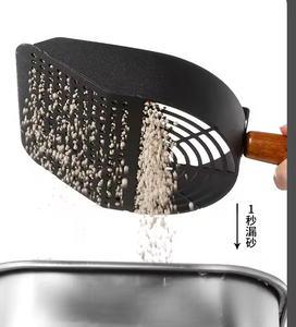 Outil de nettoyage des animaux domestiques durable et portable à long manche, grande pelle à litière pour chat en acier inoxydable - Product Image 4