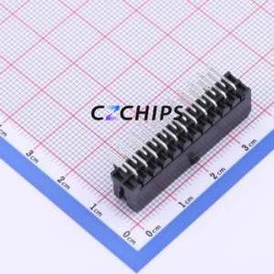 HC-MX3.0-2*11AW Wire-to-Board Pin Header Bent Lead Through Hole,P=3mm Connector 2x11P 3mm Right Angle Insert Micro-Fit (MX 3.0) - Product Image 2