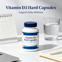 Vitamine D3 avec K2 MK7 en capsules rigides contribue à la maintenance normale des os – Complément alimentaire complexe