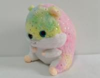 Coloré Hamster arc-en-ciel en peluche mignon coton écureuil enfants confort Hamster pendentif poupées enfant sac jouet cadeau