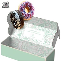 Boîtes d'emballage en papier de luxe écologiques à emporter de qualité alimentaire pliable Sushi beignet pâtisserie gâteau biscuit pain boulangerie