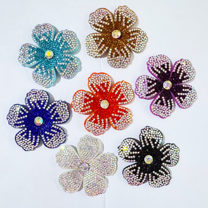 Wholesale 3D Rhinestone Flower <strong>Patches</strong> with <strong>Sew</strong> <strong>on</strong> Beads Applique for DIY Wedding Dresses Shoes Bags Garment Accessories - Product Image 5