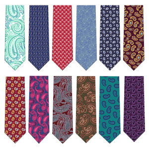 Tissu <span class=keywords><strong>de</strong></span> cravate en jacquard imprimé indien en gros <span class=keywords><strong>de</strong></span> Chine, imitation <span class=keywords><strong>soie</strong></span>, tissu <span class=keywords><strong>de</strong></span> cravate pour hommes - Product Image 1