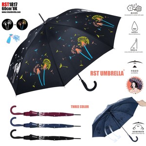 ร่มขายส่งแบบยาว, โพลีเอสเตอร์, 8 ซี่โครง, คละสี, รุ่นกันฝน รุ่น 1817 - Product Image 3