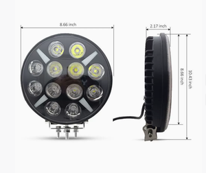 Phares antibrouillard 120w 9 pouces avec <span class=keywords><strong>lampe</strong></span> ronde DRL 12v hors route 4x4 lumières pour camion automatique - Product Image 1