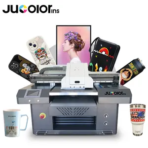 Jucolor New Technology UV Digital Printer Nail Golf Ball Pen Bottle Braille A2 UV Printing Machine