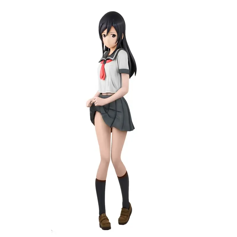 Nueva tendencia OEM uniforme escolar estudiante chica colegiala japonesa figura de acción Hentai anime figura