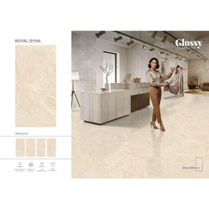 กระเบื้องพอร์ซเลนเคลือบเงาสีเหลืองทอง วิสต้าร์ โมเดิร์น ขนาด 600x1200 มม. สำหรับปูพื้นและผนังสุดหรู - Product Image 2