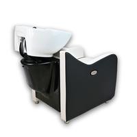 Lit de lavage de cheveux électrique inclinable avec télécommande, hauteur réglable, en PU imperméable, semi-inclinable, pour salon et spa