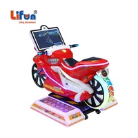 LIFUN Factory Kids Children Amusement Motorcycle Video Ride Game Indoor Arcade Crazy Motor Bike Racing Simulator Machine Custom