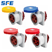 Prise de courant industrielle SFE IEC60309 IP44 IP67 étanche monophasée triphasée 220-380V 240-415V 3 4 5 pôles